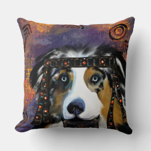 AUSTRALIAN SHEPHERD THROW PILLOW