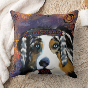 AUSTRALIAN SHEPHERD THROW PILLOW