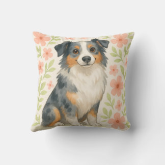 Australian Shepherd Throw Pillow Gift for Dog Love