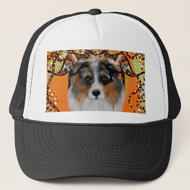 AUSTRALIAN SHEPHERD TRUCKER HAT (Front)