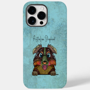 Australian Shepherd Ugly Face Case-Mate iPhone 14 Pro Max Case