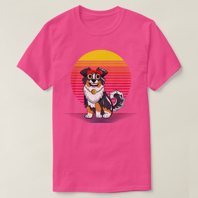 Australian Shepherd Vapor T-Shirt (Design Front)