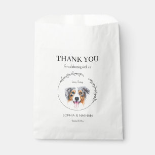 Australian Shepherd Wedding Thank You Favor Bag