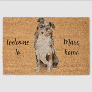 Australian Shepherd Welcome Mat