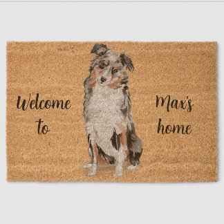 Australian Shepherd Welcome Mat