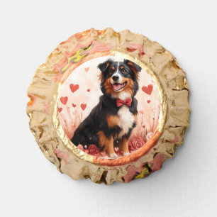 Australian Shepherd with Roses - Valentine's Day  Reese's Peanut Butter Cups