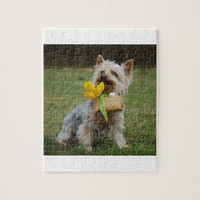 Australian Silky Terrier Dog Jigsaw Puzzle (Vertical)