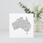 Australian slang map (Standing Front)