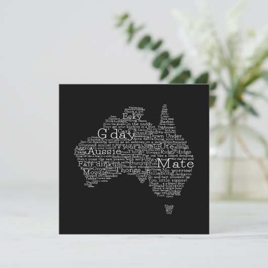 Australian slang map (Standing Front)