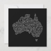 Australian slang map (Back)