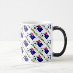Australian Soccer Ball and Flag Tiled Color Morph Mug