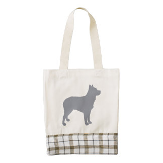 australian stumpy tail cattle dog silo blue.png zazzle HEART tote bag
