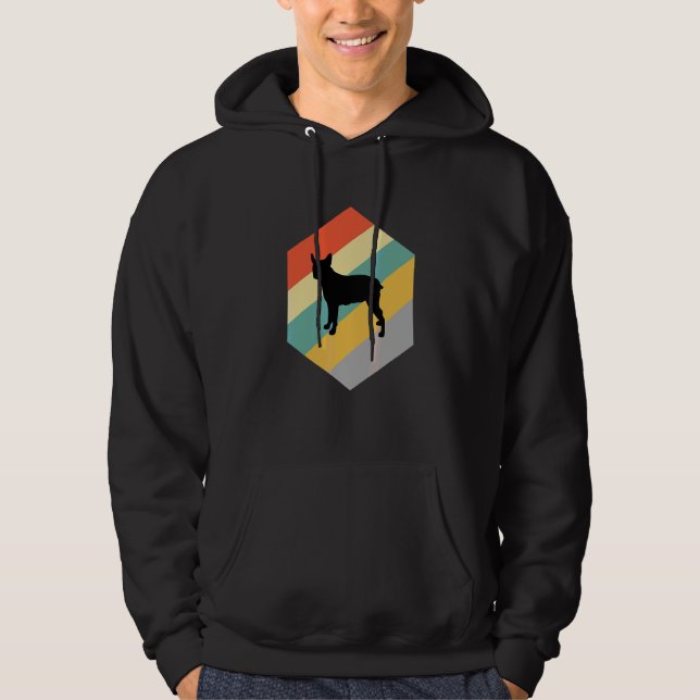 Australian Stumpy Tail Cattle Dog Vintage Design Hoodie (Front)