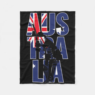 Australian Supporters Team Kit Gift Australia Cric Fleece Blanket