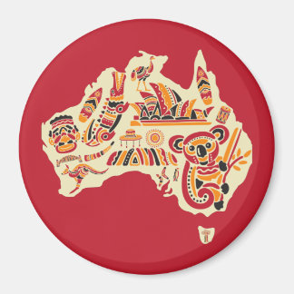 Australian symbols magnet
