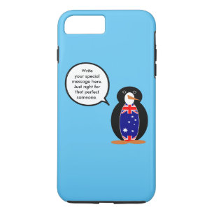 Australian Talking Ms Penguin Personalized  iPhone 8 Plus/7 Plus Case