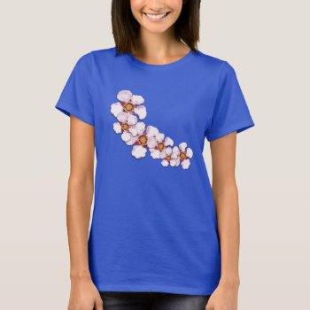 Australian Teatree Flower Floral Pattern T-shirt by Clareville at Zazzle
