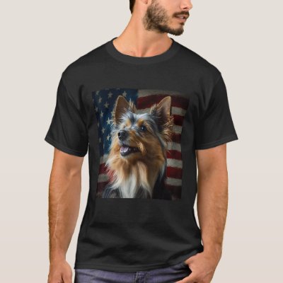 Australian Terrier 4th of July  Australian Terrier T-Shirt