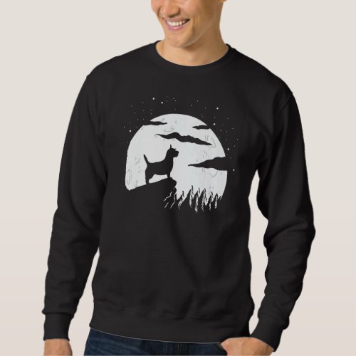 Australian Terrier and Moon Halloween   Sweatshirt