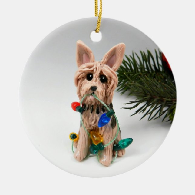 Australian Terrier Ceramic Ornament (Front)