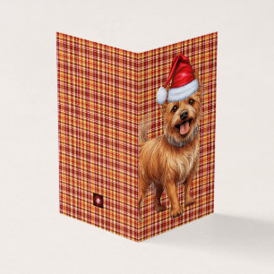 Australian Terrier Christmas Dog Holiday Plaid