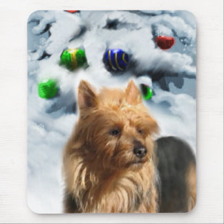 Australian Terrier Christmas Gifts Mouse Pad