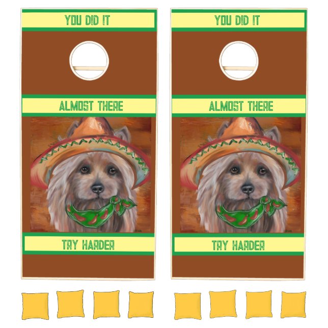  AUSTRALIAN TERRIER   CORNHOLE SET (Set)