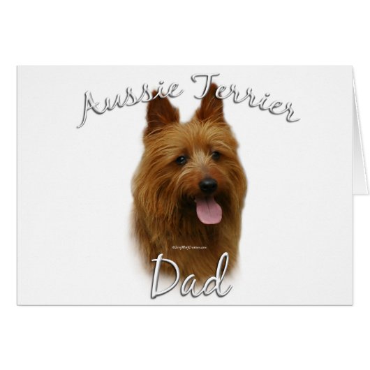 Australian Terrier Dad 2 Cards (Front Horizontal)
