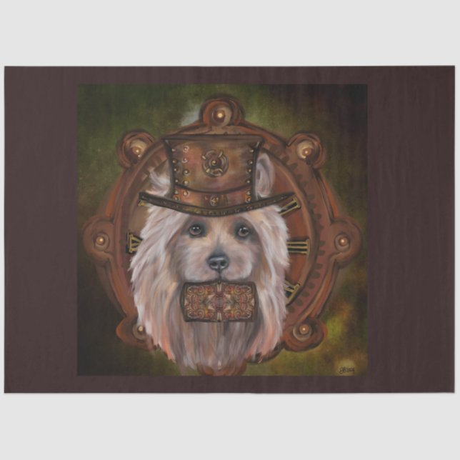 AUSTRALIAN TERRIER DECOUPAGE  TISSUE PAPER (Front)