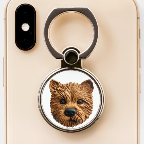 Australian Terrier Dog 3D Inspired Phone Ring Stand