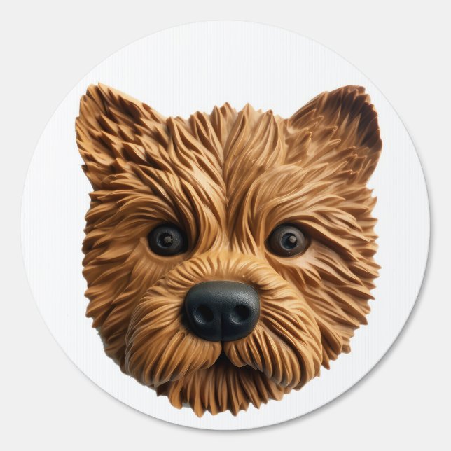 Australian Terrier Dog 3D Inspired Sign (Front)