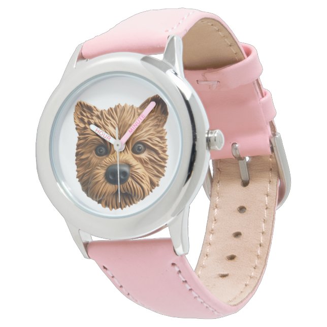 Australian Terrier Dog 3D Inspired Watch (Angled)
