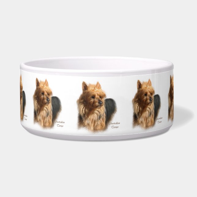 Australian Terrier Dog Bowl (Front)