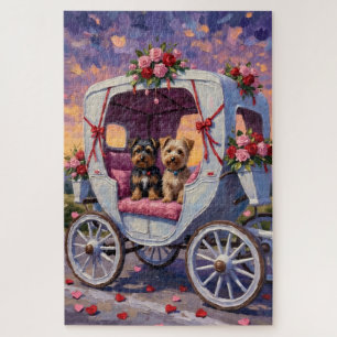 Australian Terrier Dog Valentine's Day Jigsaw Puzzle