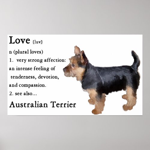 Australian Terrier Gifts Poster