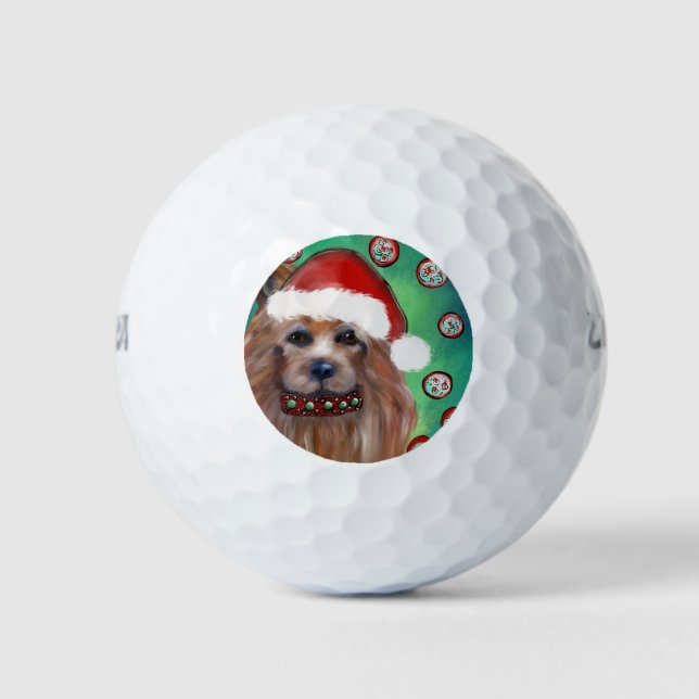  AUSTRALIAN TERRIER GOLF BALLS (Front)