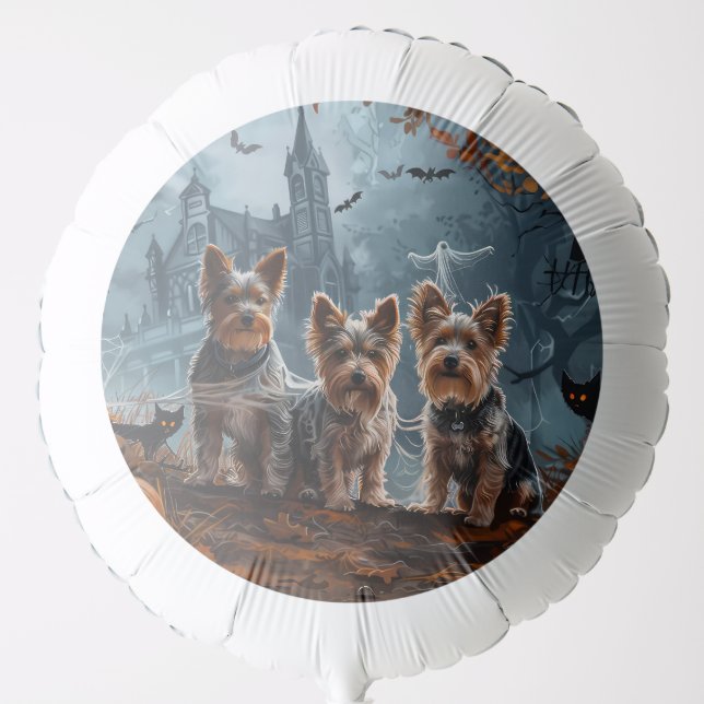 Australian Terrier Halloween Night Doggy Delight Balloon (Front)