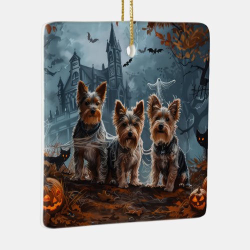 Australian Terrier Halloween Night Doggy Delight Ceramic Ornament