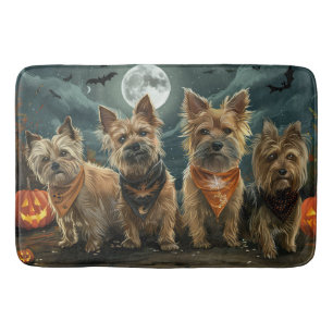 Australian Terrier Halloween Spooky Bath Mat