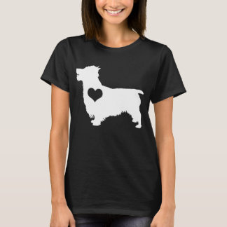 Australian Terrier Heart Dark T-Shirt