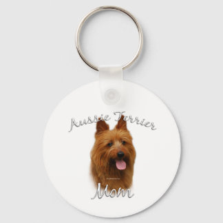 Australian Terrier Mom 2 Keychain