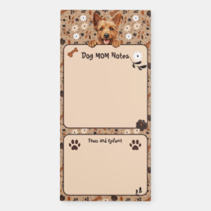 Australian Terrier Mom Notes Paws & Reflect Magnetic Notepad