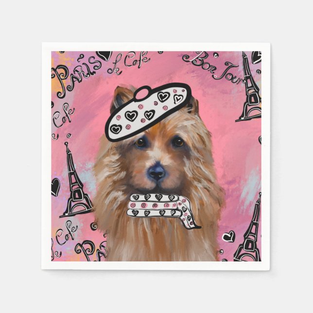 Australian Terrier     Napkins (Front)