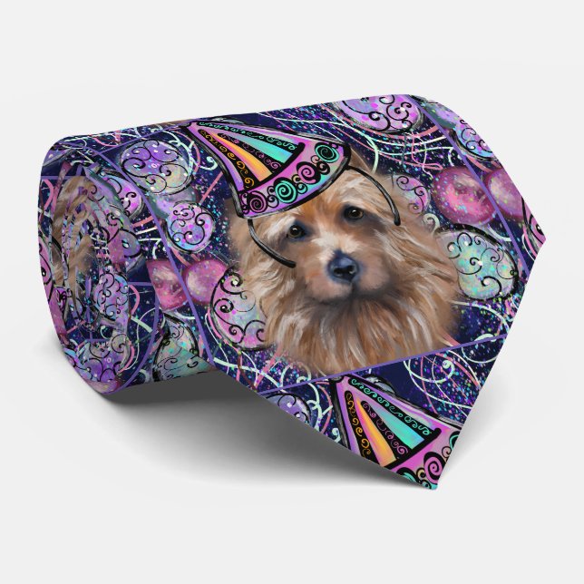Australian Terrier   Neck Tie (Rolled)