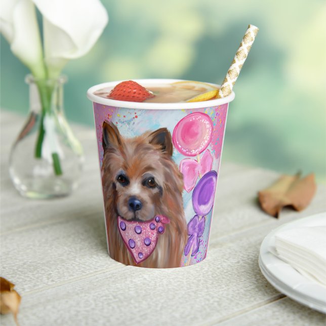 AUSTRALIAN TERRIER   PAPER CUPS (Insitu)