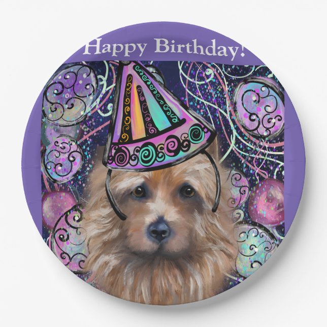 Australian Terrier    Paper Plates (Front)