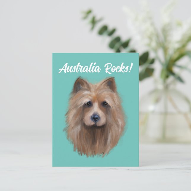 AUSTRALIAN TERRIER            POSTCARD (Standing Front)