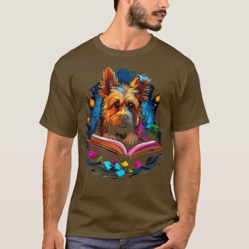 Australian Terrier Reads Book T_Shirt