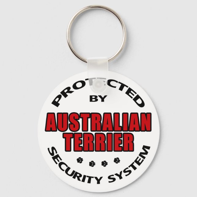 Australian Terrier Security Keychain (Front)