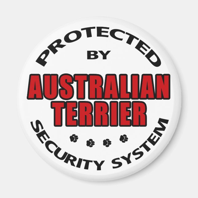 Australian Terrier Security Magnet (Front)